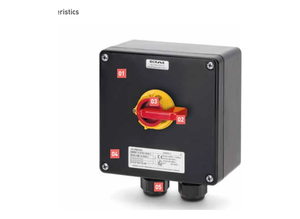 ISOLATORS-EX[GD] Enclosed Switch-Disconnectors supplied by Green Home in Saudi Arabia