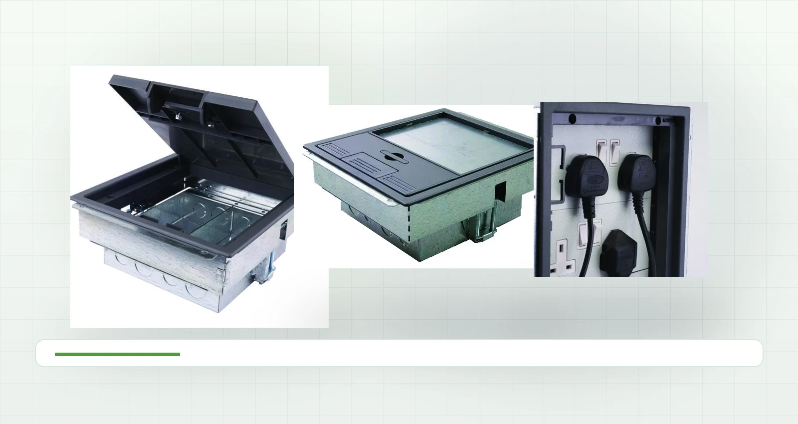 Alfanar Cavity Floorbox - 2 & 3 Compact Compartment Alfanar floor box product