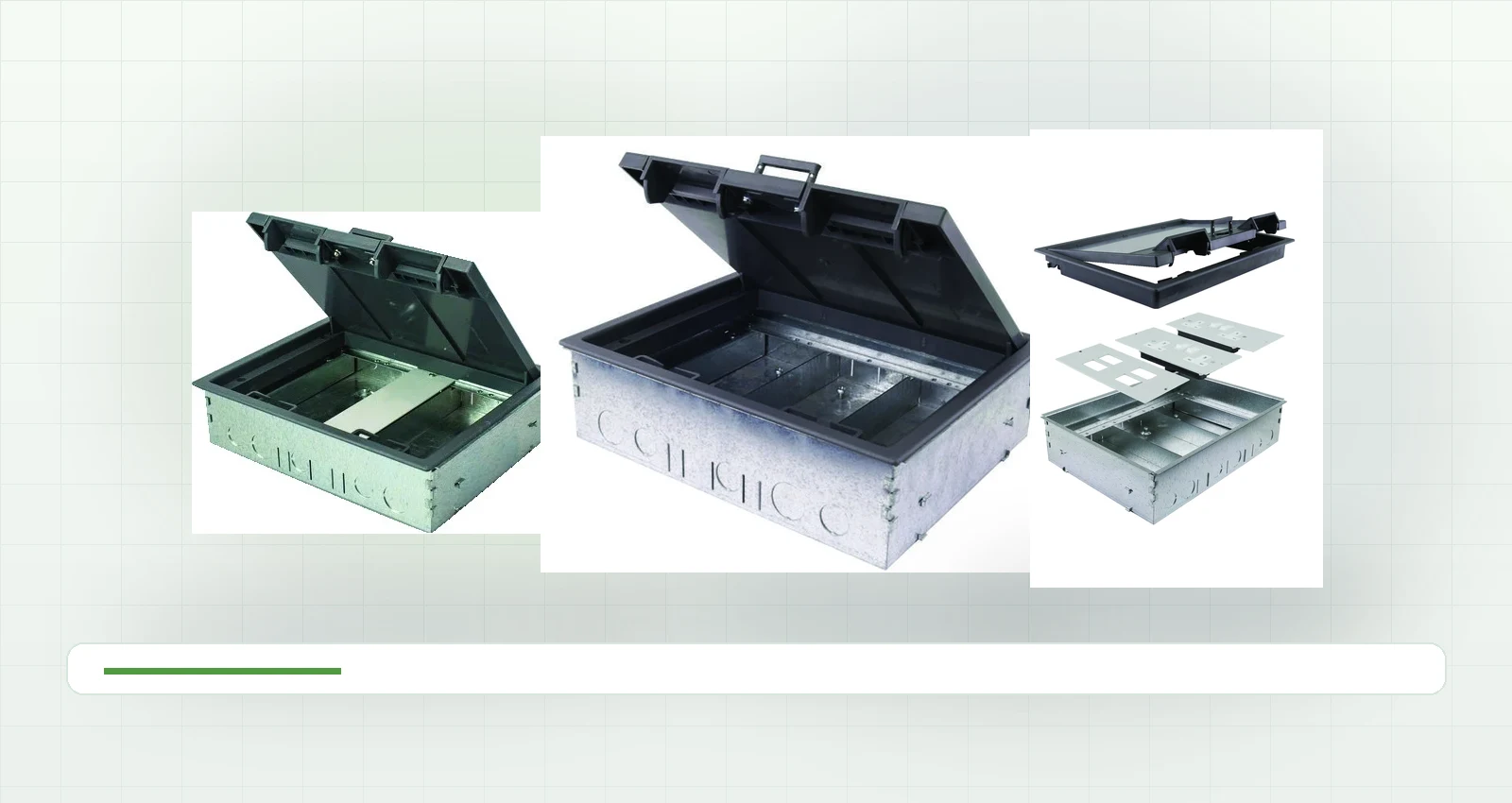 Alfanar Screed Floorbox - 2 & 3 Compact Compartment Alfanar floor box product