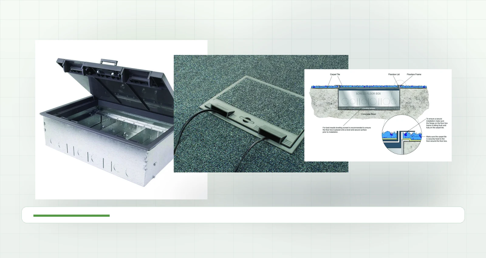 Alfanar Screed Floorbox - 3 & 4 Compartment Alfanar floor box product