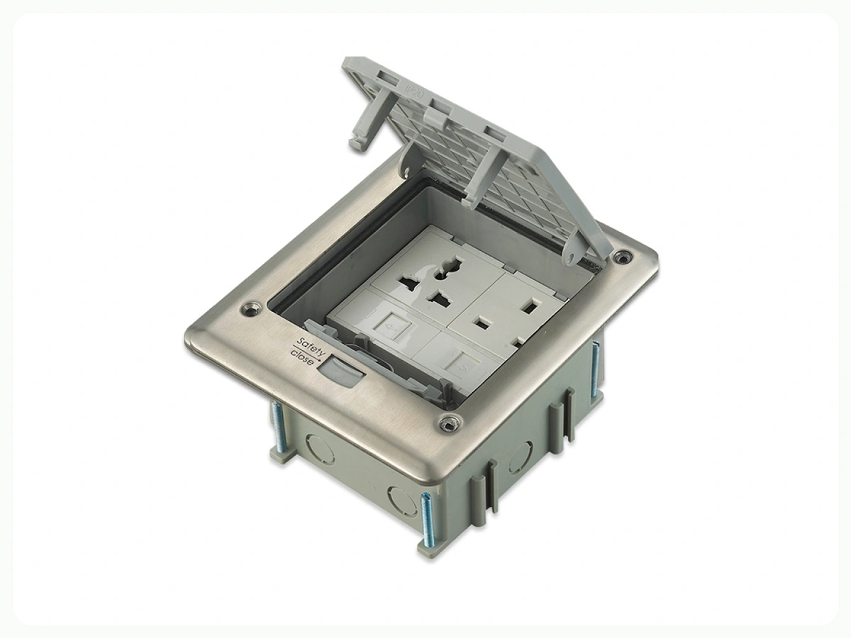 Square IP66 Floor Box visual for Green Home floor box project solutions