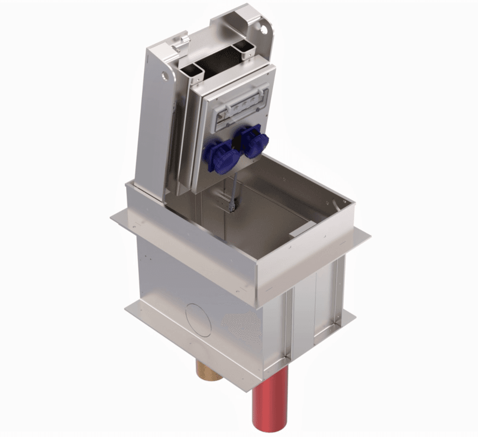 Kent Stainless Type 1 compact power unit with open cover, manufacturer render — Green Home Saudi Arabia