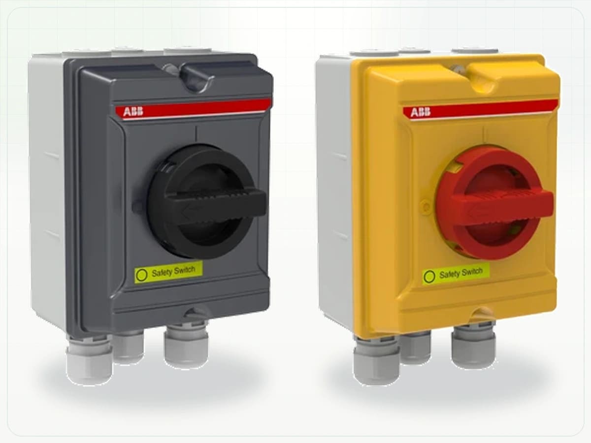 ABB PVC Range enclosed disconnect switch range