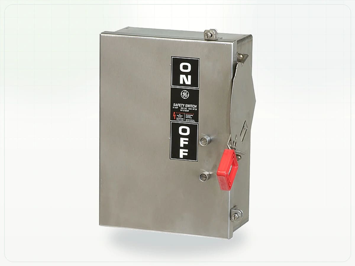 ABB NEMA 4X enclosed disconnect switch range