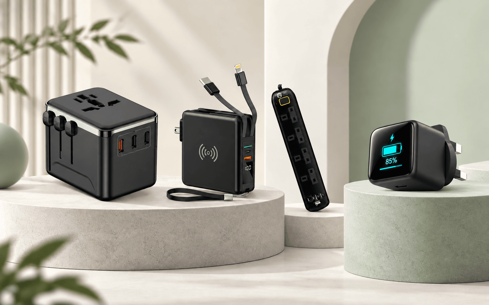 Travel Power & Charging electrical product range supplied by Green Home
