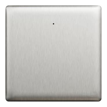Schneider Electric Unica X 1-gang 1-way switch with LED, NUX31_1N_SS, Stainless steel finish