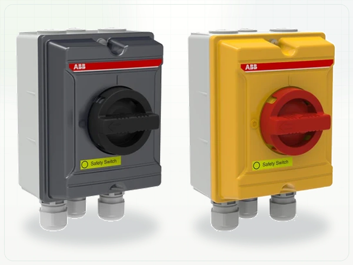ABB PVC Range enclosed disconnect switch range