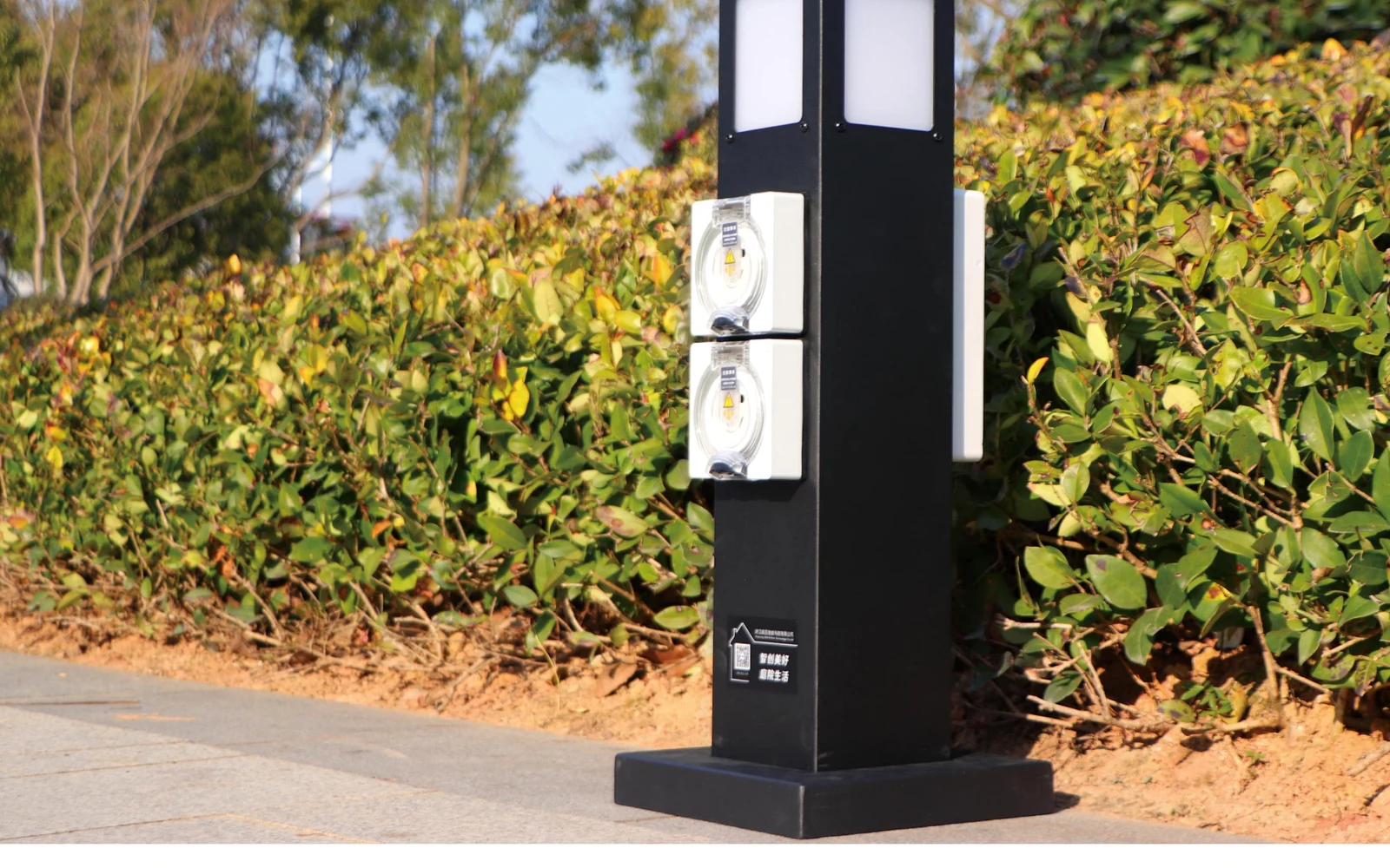 Power Pedestal 600 Double-Sided Series outdoor utility products supplied by Green Home in Saudi Arabia
