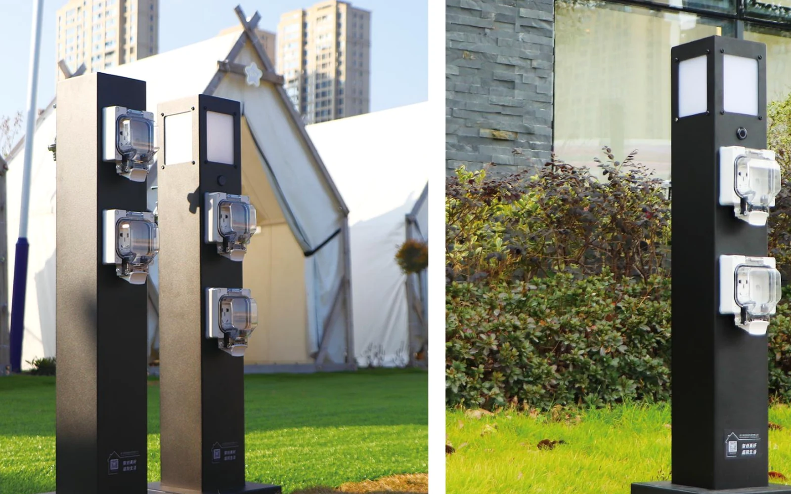 Water and Power Pedestal 800 Enclosure Series outdoor utility products supplied by Green Home in Saudi Arabia